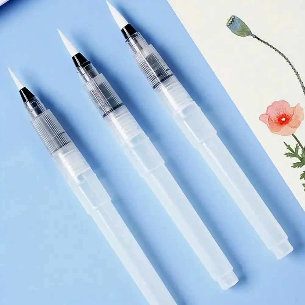 3Pcs Reusable Watercolor Brush Pens Perfect Portable Water Brush Pen Washable Nylon Paint Brush Perfect For Students Watercolor Painting & Calligraphy, Hobbyists, Beginners & Artists, Drawing Painting Art Supplies
3Pcs Reusable Watercolor Brush Pens Perfect Portable Water Brush Pen Washable Nylon Paint Brush Perfect For Students Watercolor Painting & Calligraphy, Hobbyists, Beginners & Artists, Drawing Painting Art Supplies