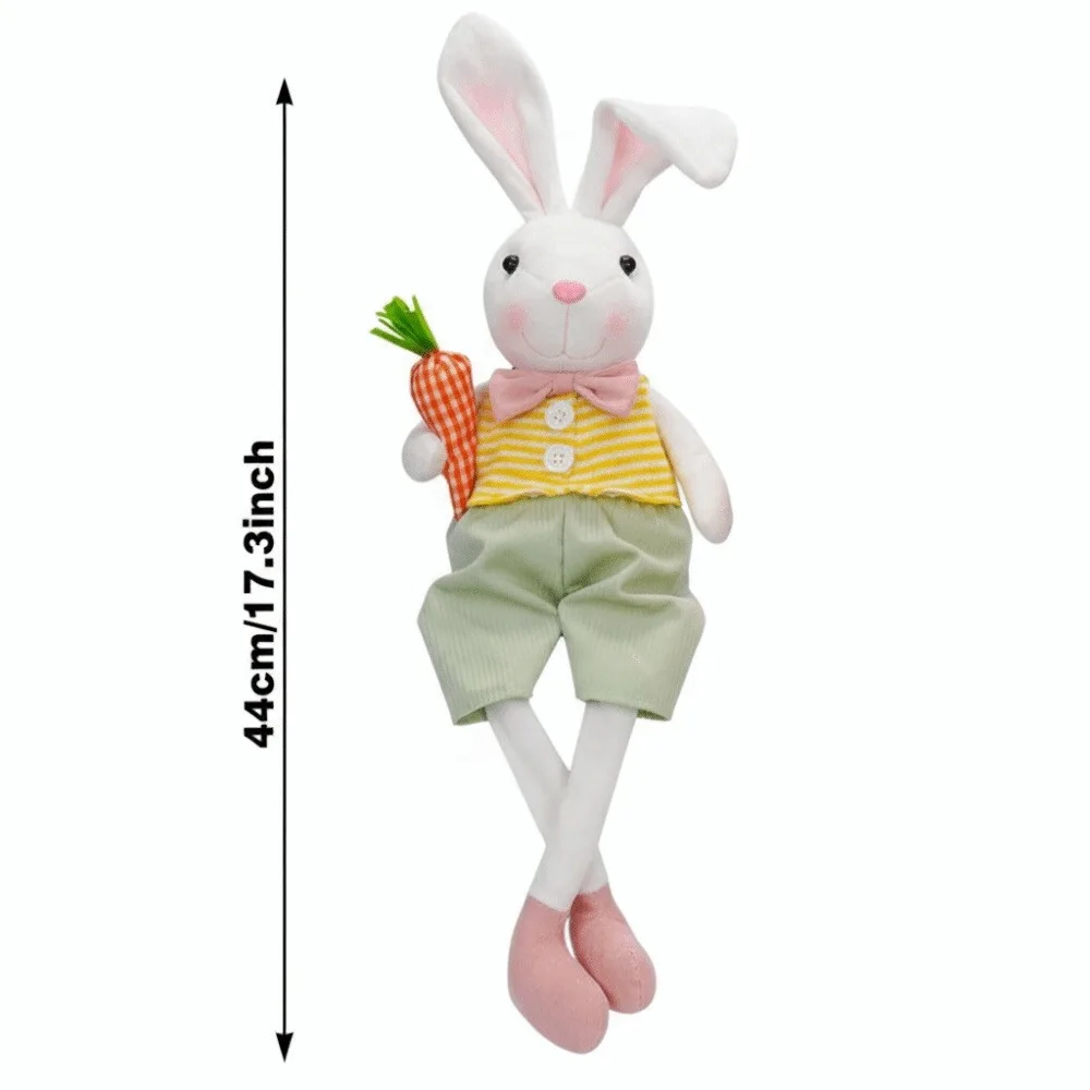 Adjustable Long Legged Easter Rabbit Decoration Carrot Flower Basket Spring Countrysides Theme Rabbit Figurine
Adjustable Long Legged Easter Rabbit Decoration Carrot Flower Basket Spring Countrysides Theme Rabbit Figurine