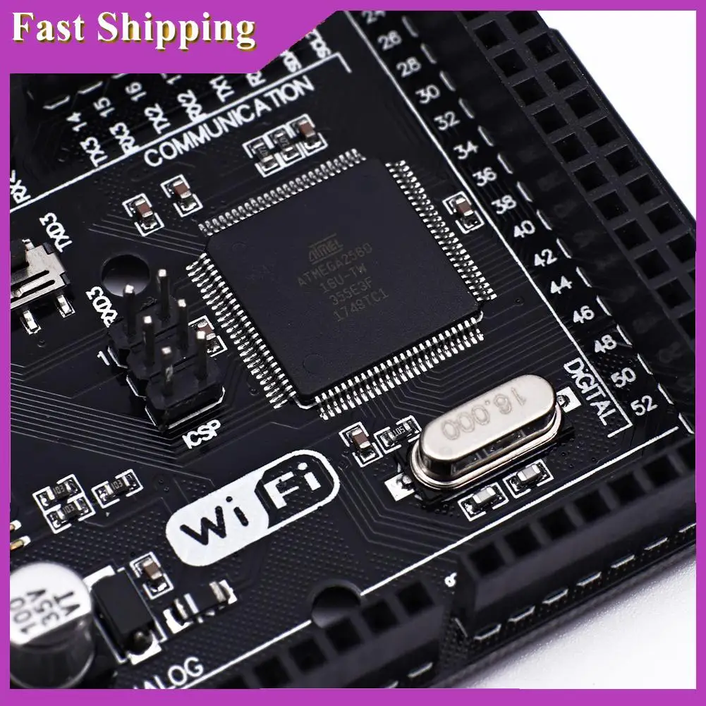 Плата ABRI-Mega + Wi-Fi кабан ATMEGA2560, совместимая с Arduino Mega Nodemcu для Wemos MEGA 2560
Плата ABRI-Mega + Wi-Fi кабан ATMEGA2560, совместимая с Arduino Mega Nodemcu для Wemos MEGA 2560