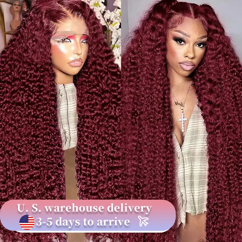 30 40 Inch Deep Curly Wig 13x4 Lace Frontal Wig 99J Burgundy Red Colored Deep Wave 13x6 HD Lace Front Human Hair Wigs For Women
30 40 Inch Deep Curly Wig 13x4 Lace Frontal Wig 99J Burgundy Red Colored Deep Wave 13x6 HD Lace Front Human Hair Wigs For Women