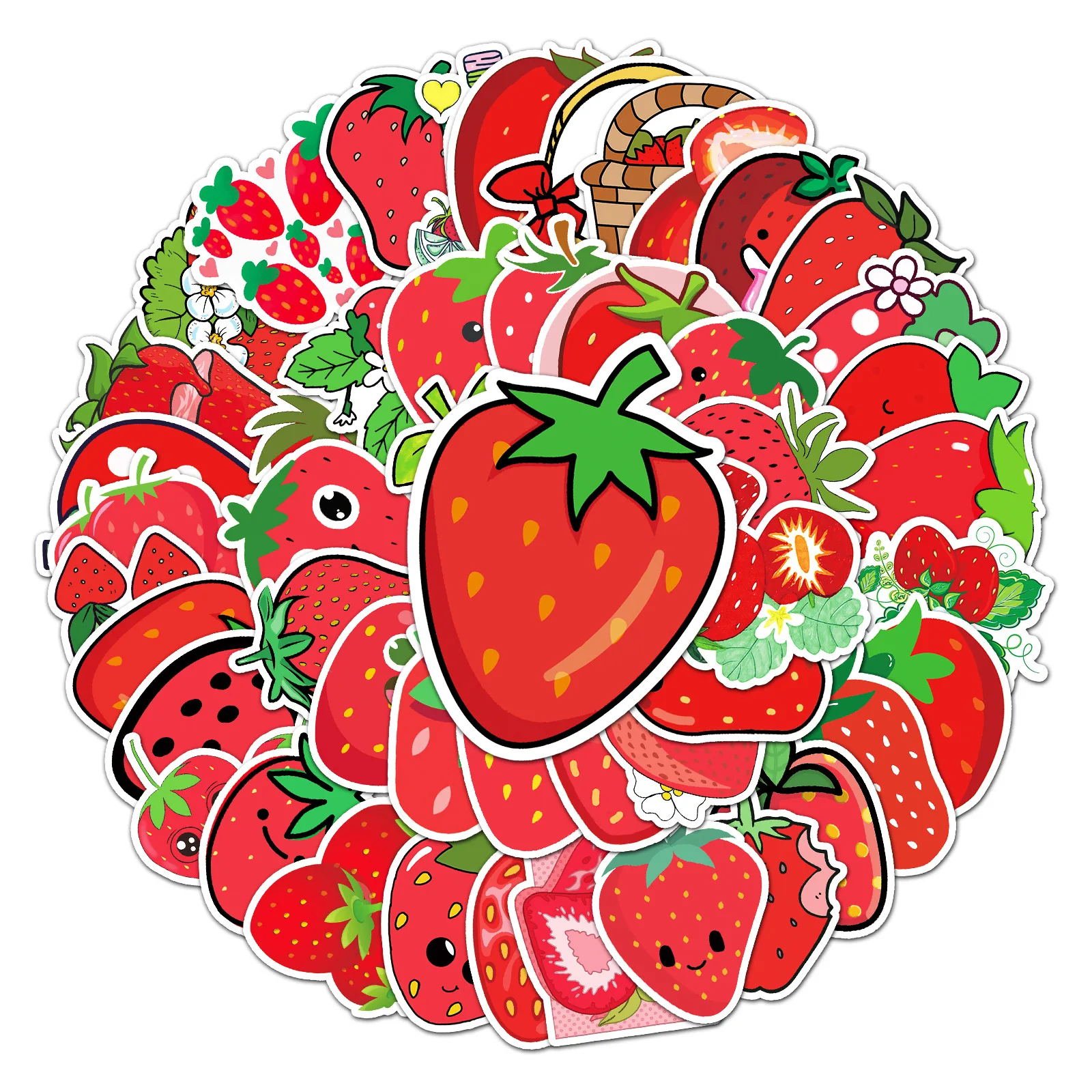 50PCS Strawberry Cartoon Doodle Stickers Cute Fruit Cartoon Decal Notebook Phone Guitar Skateboard Waterproof Sticker Kid Toy
50PCS Strawberry Cartoon Doodle Stickers Cute Fruit Cartoon Decal Notebook Phone Guitar Skateboard Waterproof Sticker Kid Toy