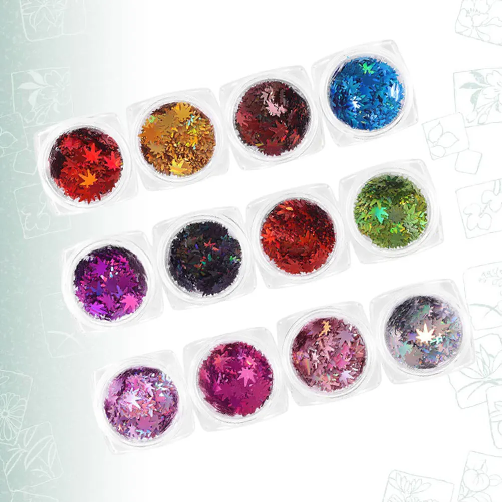 12 шт. кленовые блестки для дизайна ногтей, ослепительные маникюрные украшения, украшение «сделай сам»
12 шт. кленовые блестки для дизайна ногтей, ослепительные маникюрные украшения, украшение «сделай сам»