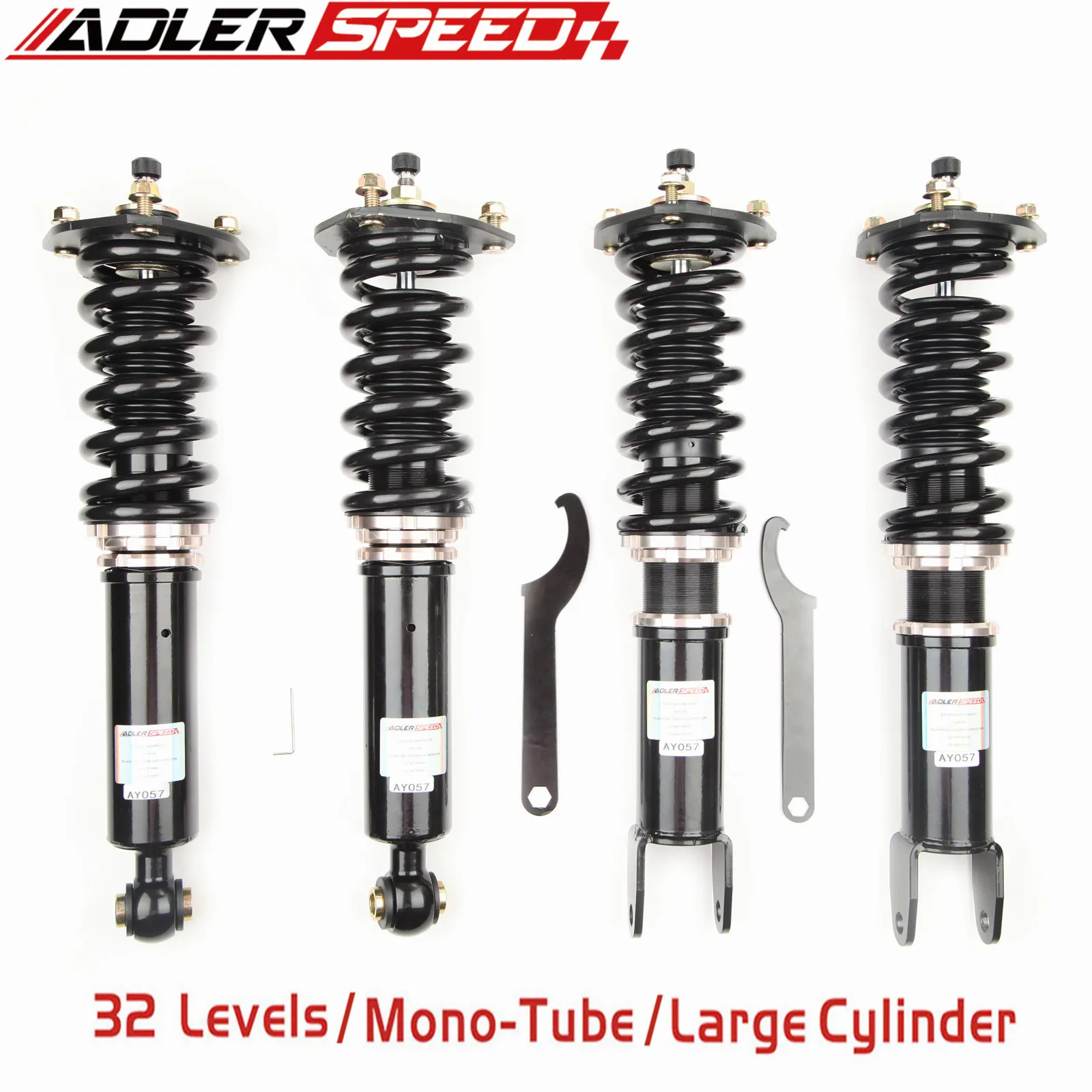 ADLERSPEED 32 Levels Mono Tube Coilovers Suspension Kit For Lexus SC300/SC400 92-00 ,Toyota Supra 93-98
ADLERSPEED 32 Levels Mono Tube Coilovers Suspension Kit For Lexus SC300/SC400 92-00 ,Toyota Supra 93-98