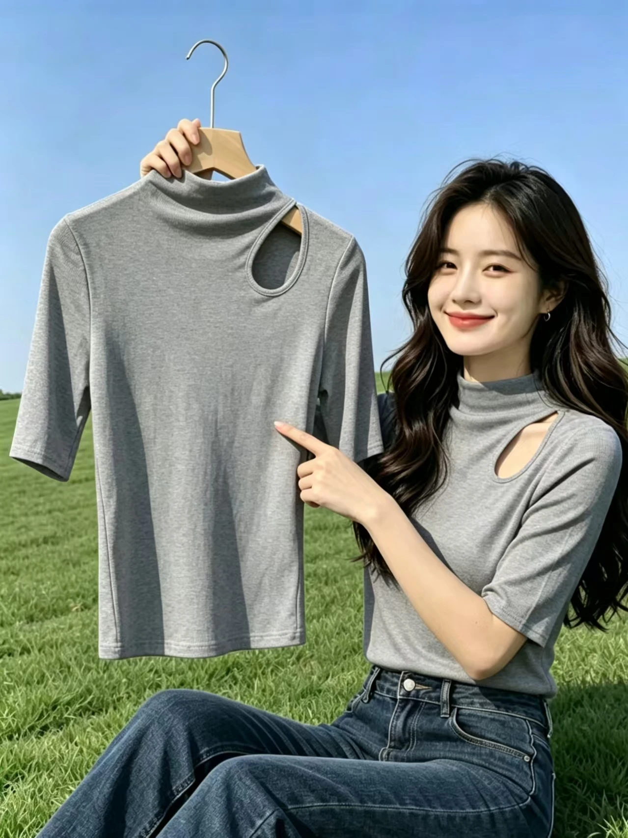 Spring Summer Hollow out Half Sleeve T-Shirt Women plus Size Slim Fit Base Shirt Inner Wear Half Sleeve Top Elegant Simple Style
Spring Summer Hollow out Half Sleeve T-Shirt Women plus Size Slim Fit Base Shirt Inner Wear Half Sleeve Top Elegant Simple Style