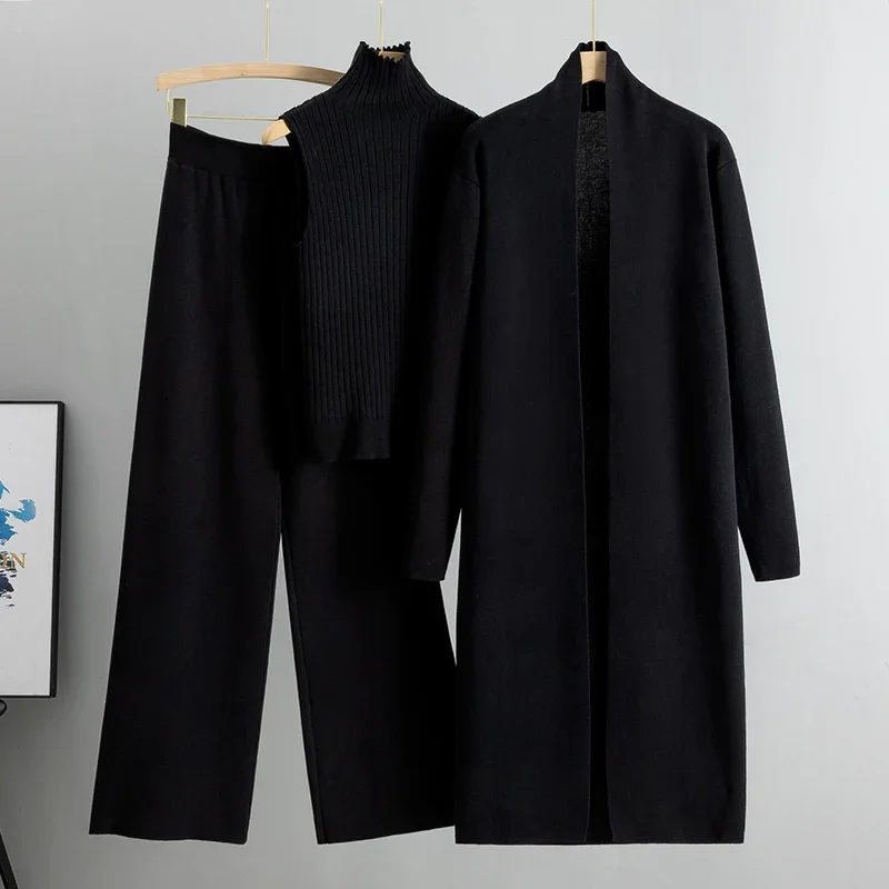 Spring Autumn 3 Piece Tracksuits Fashion Knitted Pant Set Ladies Sweater Suit Vintage Fashion Ladies 3 Piece Set Women Cardigan
Spring Autumn 3 Piece Tracksuits Fashion Knitted Pant Set Ladies Sweater Suit Vintage Fashion Ladies 3 Piece Set Women Cardigan