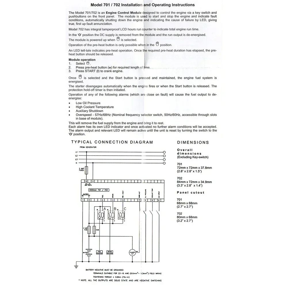 Generator Controller High Quality Electronic Auto Start Controller for DSE702AS Genset Generator Parts 702K AS HC
Generator Controller High Quality Electronic Auto Start Controller for DSE702AS Genset Generator Parts 702K AS HC