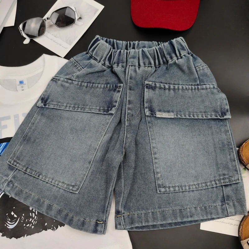 New Summer Teen Boys Shorts Jeans Fashion Multi-Pocket Short Denim Pants For 3-10 Years Kids Children Trousers
New Summer Teen Boys Shorts Jeans Fashion Multi-Pocket Short Denim Pants For 3-10 Years Kids Children Trousers