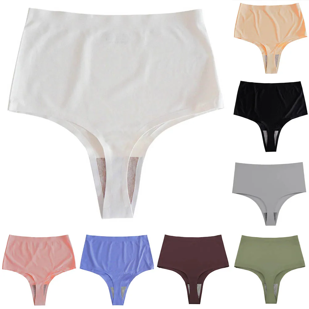 Seamless Ice Silk Thong for Women High Waist Breathable Cotton Yoga Pants Comfortable Underwear for Daily Wear
Seamless Ice Silk Thong for Women High Waist Breathable Cotton Yoga Pants Comfortable Underwear for Daily Wear