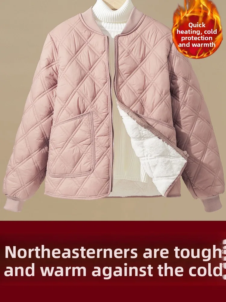 Thiened Cotton Jaet Women's Loose Fit Padded Coat Mom Sle Inner Flannel for Cold Weather Harbin Downproof Cotton Puffer
Thiened Cotton Jaet Women's Loose Fit Padded Coat Mom Sle Inner Flannel for Cold Weather Harbin Downproof Cotton Puffer