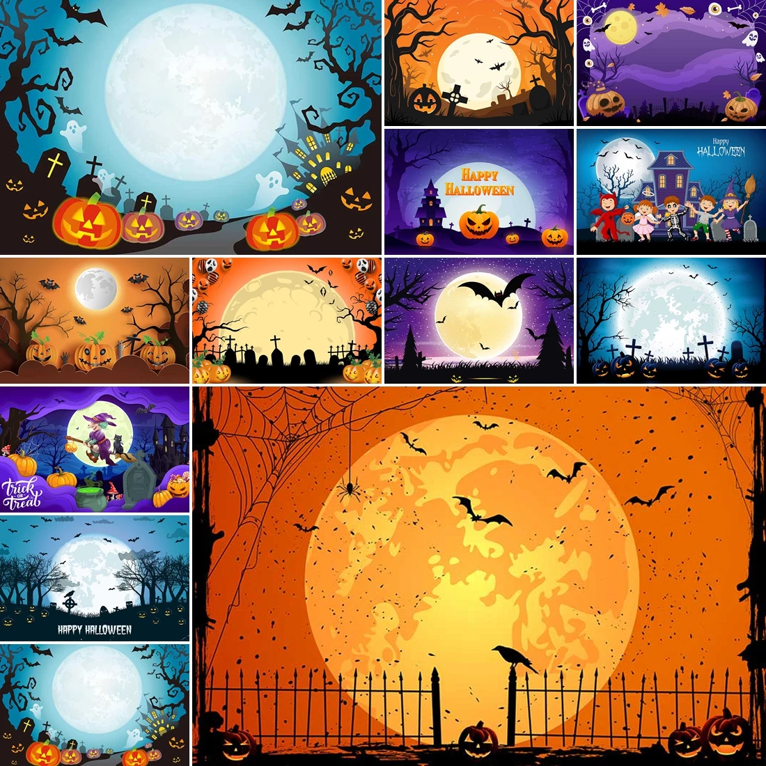 MOON.QG 2025 Halloween Moon Pumpkin Night Castle Photography Background Children Backdrop Banner Party Wallpaper Photobooth
MOON.QG 2025 Halloween Moon Pumpkin Night Castle Photography Background Children Backdrop Banner Party Wallpaper Photobooth