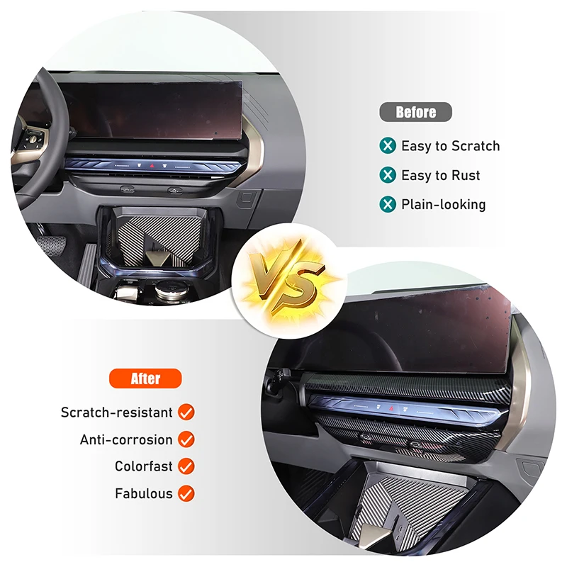 ABS Carbon Fiber For BMW X3 G45 2025+ Car central control air outlet frame decoration sticker interior protection accessories
ABS Carbon Fiber For BMW X3 G45 2025+ Car central control air outlet frame decoration sticker interior protection accessories