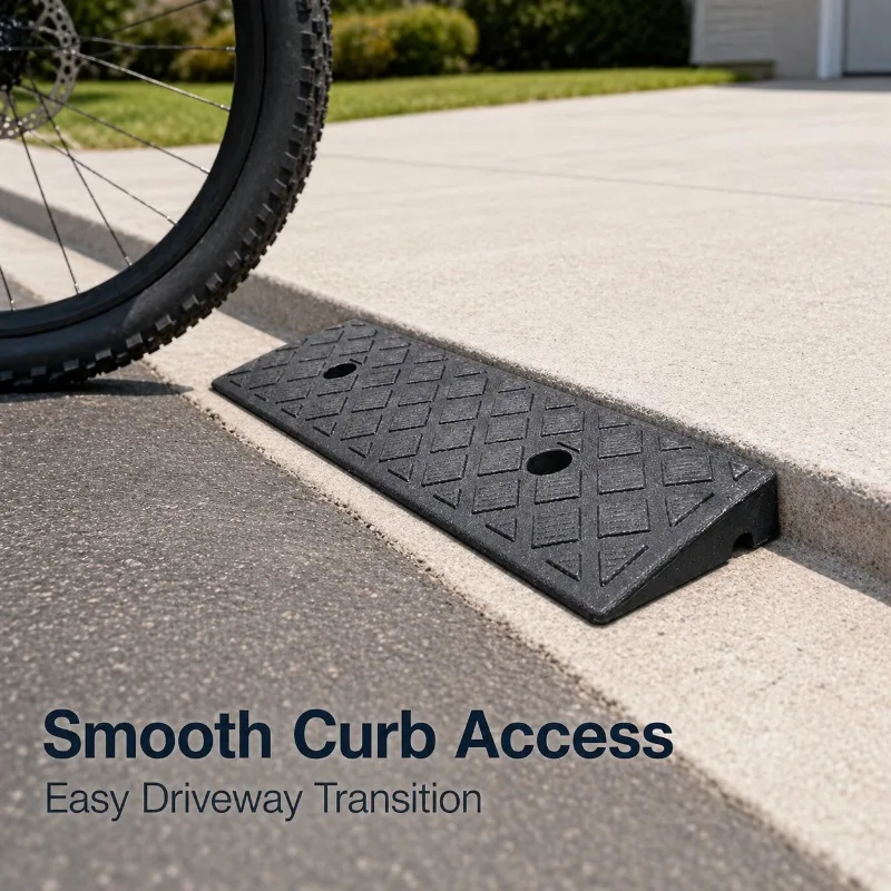 1/2PCS Portable Plastic Curb Ramp 50x13x4cm Anti-Slip Driveway Threshold Ramp for Bike Scooter Garage
1/2PCS Portable Plastic Curb Ramp 50x13x4cm Anti-Slip Driveway Threshold Ramp for Bike Scooter Garage