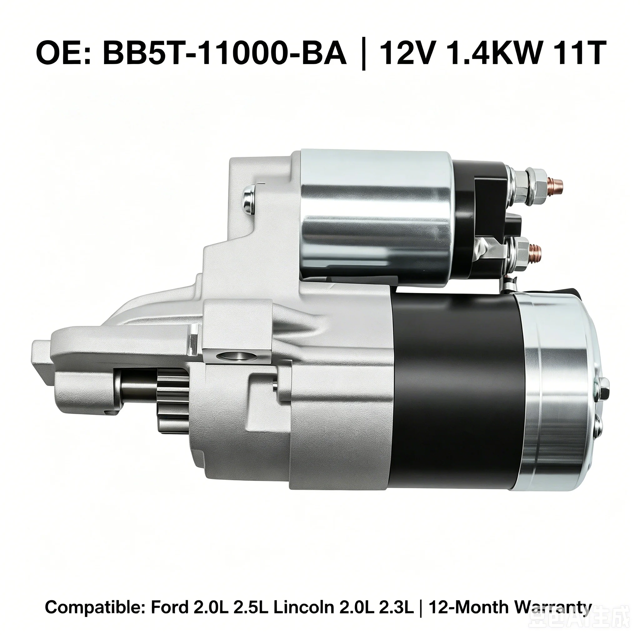 OE#BB5T-11000-BA 12V 1.4KW 11T Starter Motor for Ford Focus Escape Edge Explorer Lincoln 2.0L 2.3L 2.5L 2010-2018
OE#BB5T-11000-BA 12V 1.4KW 11T Starter Motor for Ford Focus Escape Edge Explorer Lincoln 2.0L 2.3L 2.5L 2010-2018