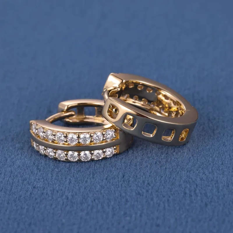 Real 9K 10K 14K 18K Solid Gold S925 Silver D VVS Round Brilliant Cut Moissanite Lab Grown Diamond Hoop Earrings for Women Men
Real 9K 10K 14K 18K Solid Gold S925 Silver D VVS Round Brilliant Cut Moissanite Lab Grown Diamond Hoop Earrings for Women Men