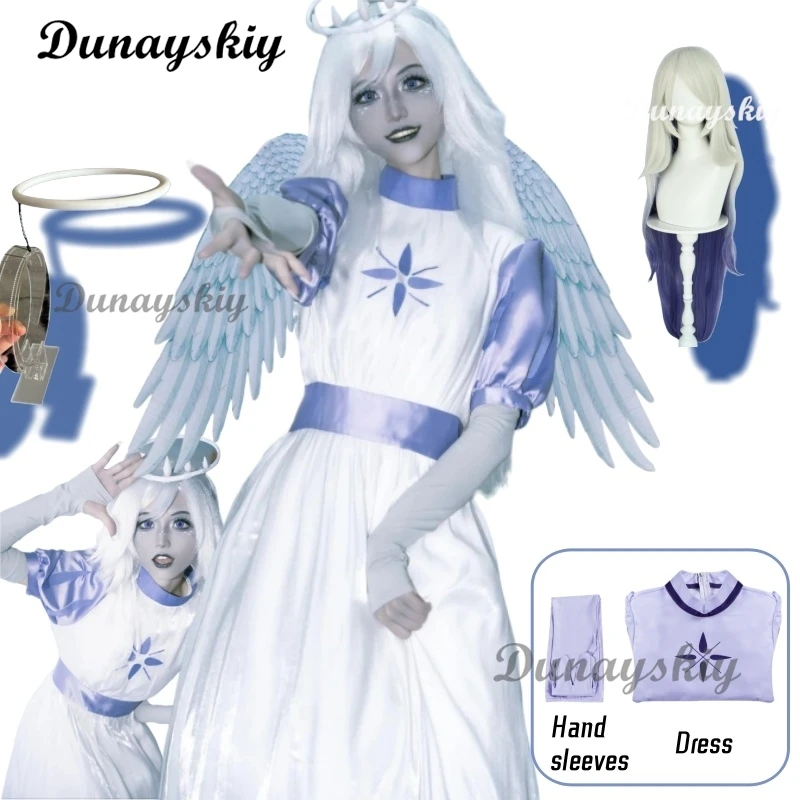 Angel Emily Seraphim Cosplay Costume Halo Cosplay Women Fancy Dress Outfit Halloween Uniform Hasbin Hazubin Suit Customized
Angel Emily Seraphim Cosplay Costume Halo Cosplay Women Fancy Dress Outfit Halloween Uniform Hasbin Hazubin Suit Customized