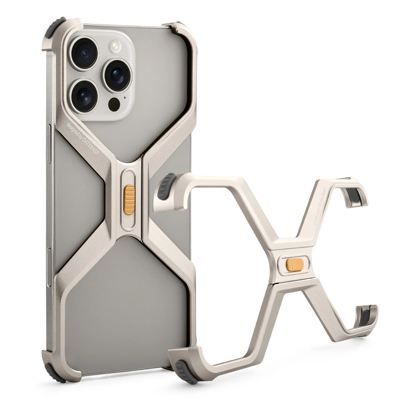 Oatsbasf Frameless Metal Phone Case for iPhone 16 Pro/Pro Max Aluminum Minimalist Ultra-thin Shockproof Bumper Protective Cover
Oatsbasf Frameless Metal Phone Case for iPhone 16 Pro/Pro Max Aluminum Minimalist Ultra-thin Shockproof Bumper Protective Cover