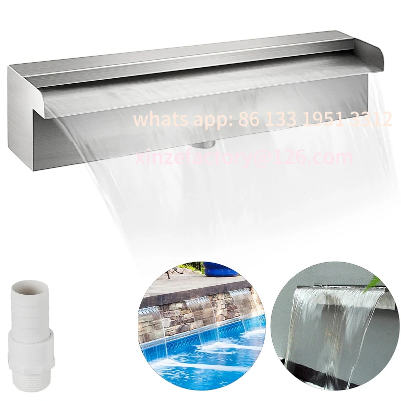 Customizable Waterfall Pool Fountain Stainless Steel Pipe Connector Spillway Garden Outdoor Pond Rectangular Swimming
Customizable Waterfall Pool Fountain Stainless Steel Pipe Connector Spillway Garden Outdoor Pond Rectangular Swimming