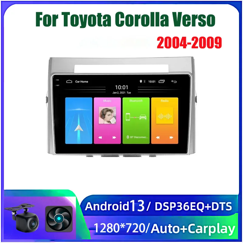 9"4+64GB Autoradio For Toyota Verso Corolla 2004-2006 Carplay 2din GPS Car Radio Multimedia Android Auto Stereo
9"4+64GB Autoradio For Toyota Verso Corolla 2004-2006 Carplay 2din GPS Car Radio Multimedia Android Auto Stereo