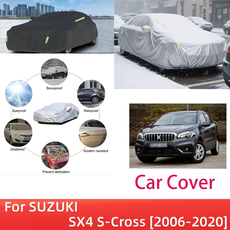 Для SUZUKI SX4 S-Cross 2006-2020 2018, полные автомобильные чехлы, уличные солнцезащитные чехлы, защита от УФ-лучей, снега, пыли, ткань Оксфорд, аксессуары
Для SUZUKI SX4 S-Cross 2006-2020 2018, полные автомобильные чехлы, уличные солнцезащитные чехлы, защита от УФ-лучей, снега, пыли, ткань Оксфорд, аксессуары