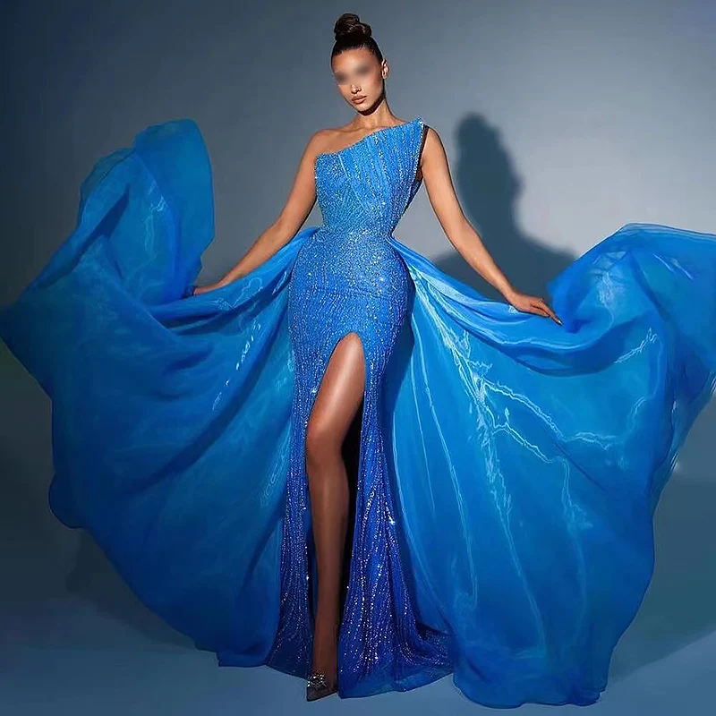 Luxury Beads Evening Dresses for Women Scalloped-Neck Floor-Length Mermaid Side Slit Prom Special Events Gala Elegant Maxi 2023
Luxury Beads Evening Dresses for Women Scalloped-Neck Floor-Length Mermaid Side Slit Prom Special Events Gala Elegant Maxi 2023