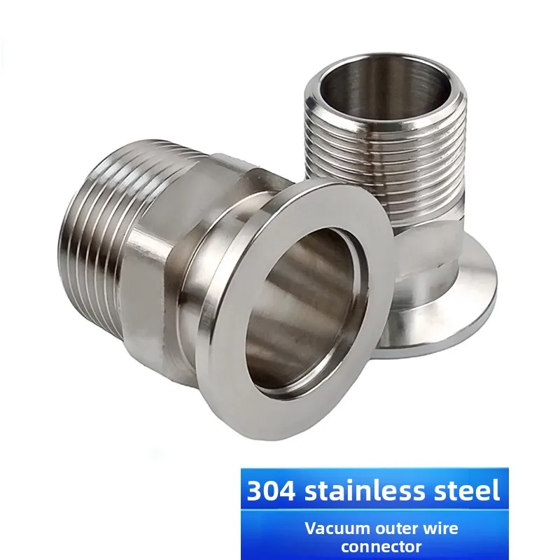 S304 KF16 ~ KF25 Flange Adapter Hexagonal External Thread 3/4''~1'' PT Outer Diameter Vacuum Stainless Steel Flange Pipe Fitting
S304 KF16 ~ KF25 Flange Adapter Hexagonal External Thread 3/4''~1'' PT Outer Diameter Vacuum Stainless Steel Flange Pipe Fitting