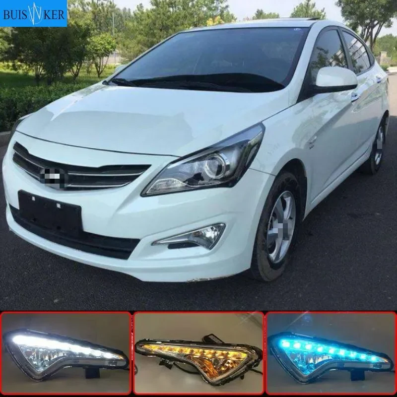 2pcs LED DRL Daytime Running Light Daylight yellow Signal lamp car Styling lights For Hyundai Solaris 2014 2015 2016
2pcs LED DRL Daytime Running Light Daylight yellow Signal lamp car Styling lights For Hyundai Solaris 2014 2015 2016