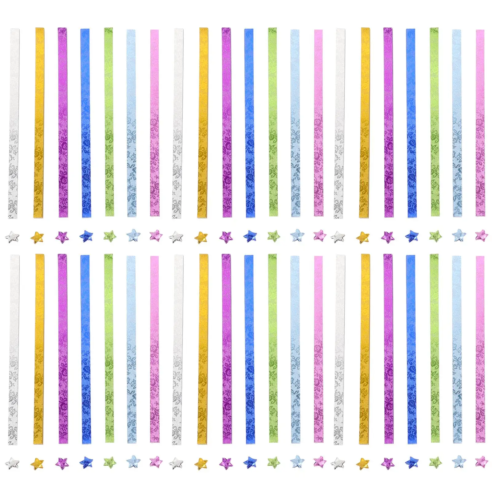 140 Pcs Paper for Folding Stars Decorative Strips Origami Gold Powder Craft Crafting Kids
140 Pcs Paper for Folding Stars Decorative Strips Origami Gold Powder Craft Crafting Kids