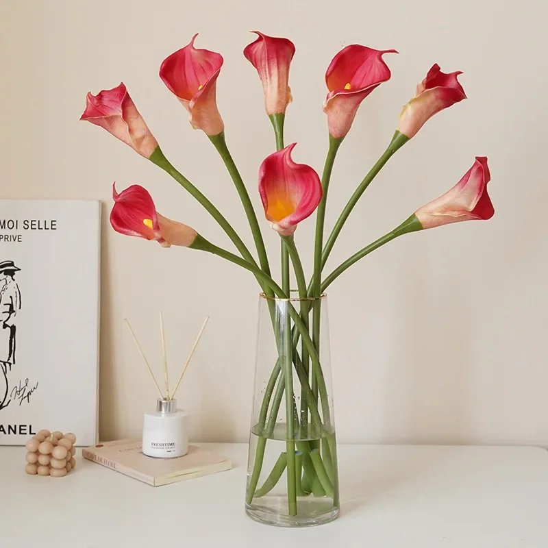 Artificial PU Single Branch Plant Calla Lily Valentine's Day Living Room Decorations Vase Accessories Natural Preserved Flowers
Artificial PU Single Branch Plant Calla Lily Valentine's Day Living Room Decorations Vase Accessories Natural Preserved Flowers