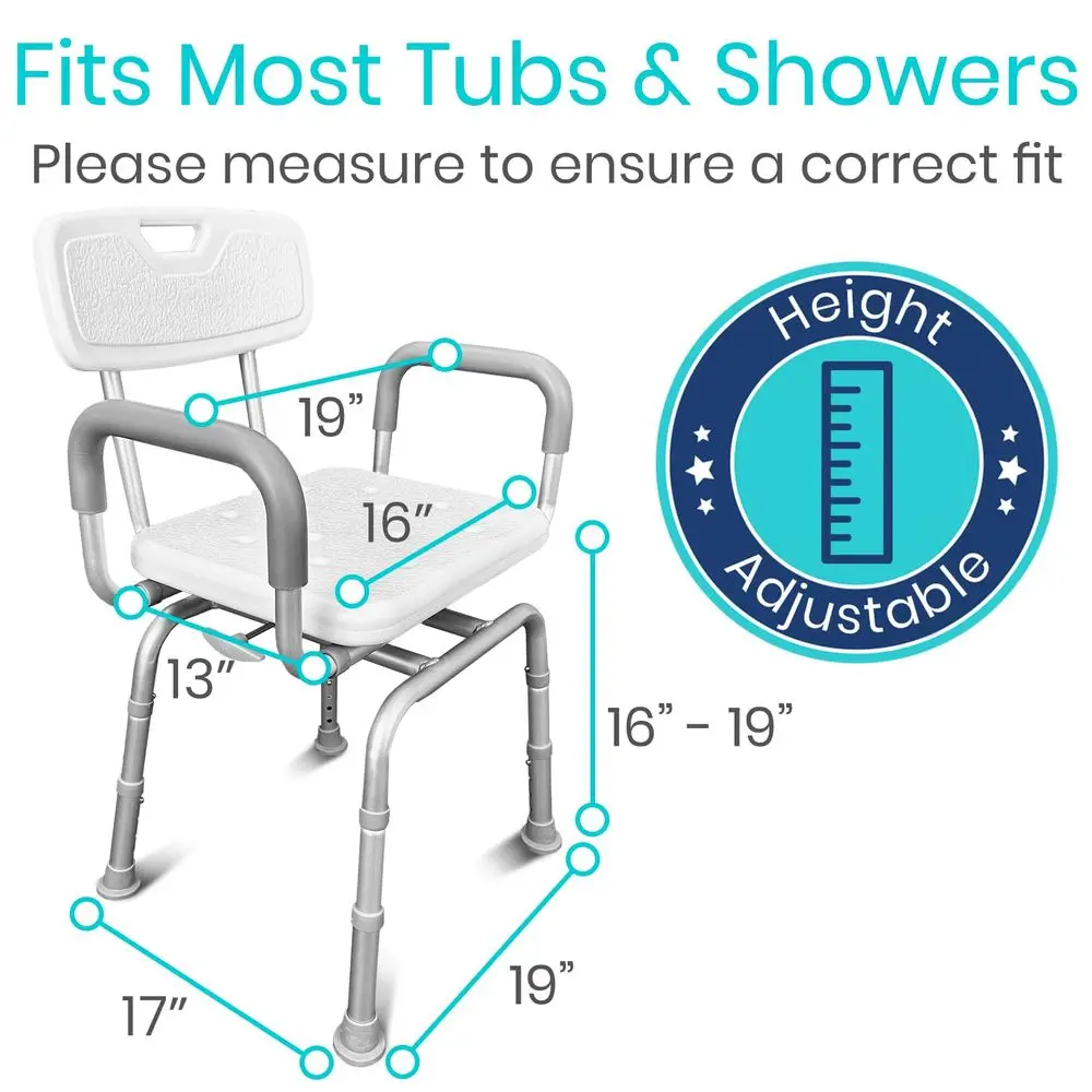 Swivel Shower Chair for Inside Shower Seat for Elderly, Disabled, Adults, Seniors 360 Rotating, Narrow amp Height Adjustable Tu
Swivel Shower Chair for Inside Shower Seat for Elderly, Disabled, Adults, Seniors 360 Rotating, Narrow amp Height Adjustable Tu