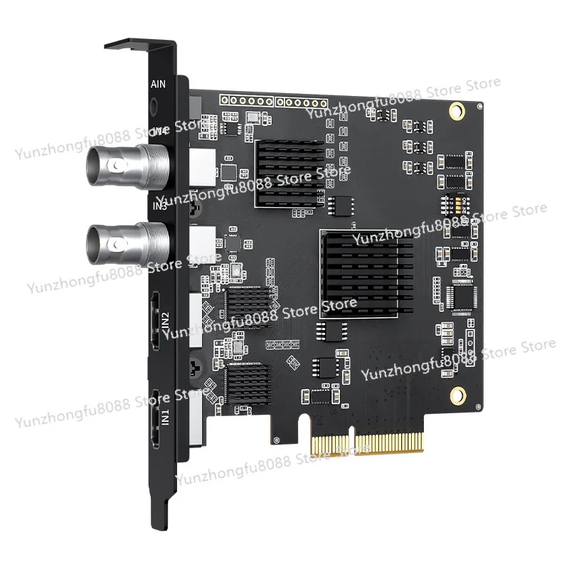 Four-way simultaneous display capture card 4 gold-plated interface 1080P60HZ uncompressed PCIESDI capture card 
Four-way simultaneous display capture card 4 gold-plated interface 1080P60HZ uncompressed PCIESDI capture card