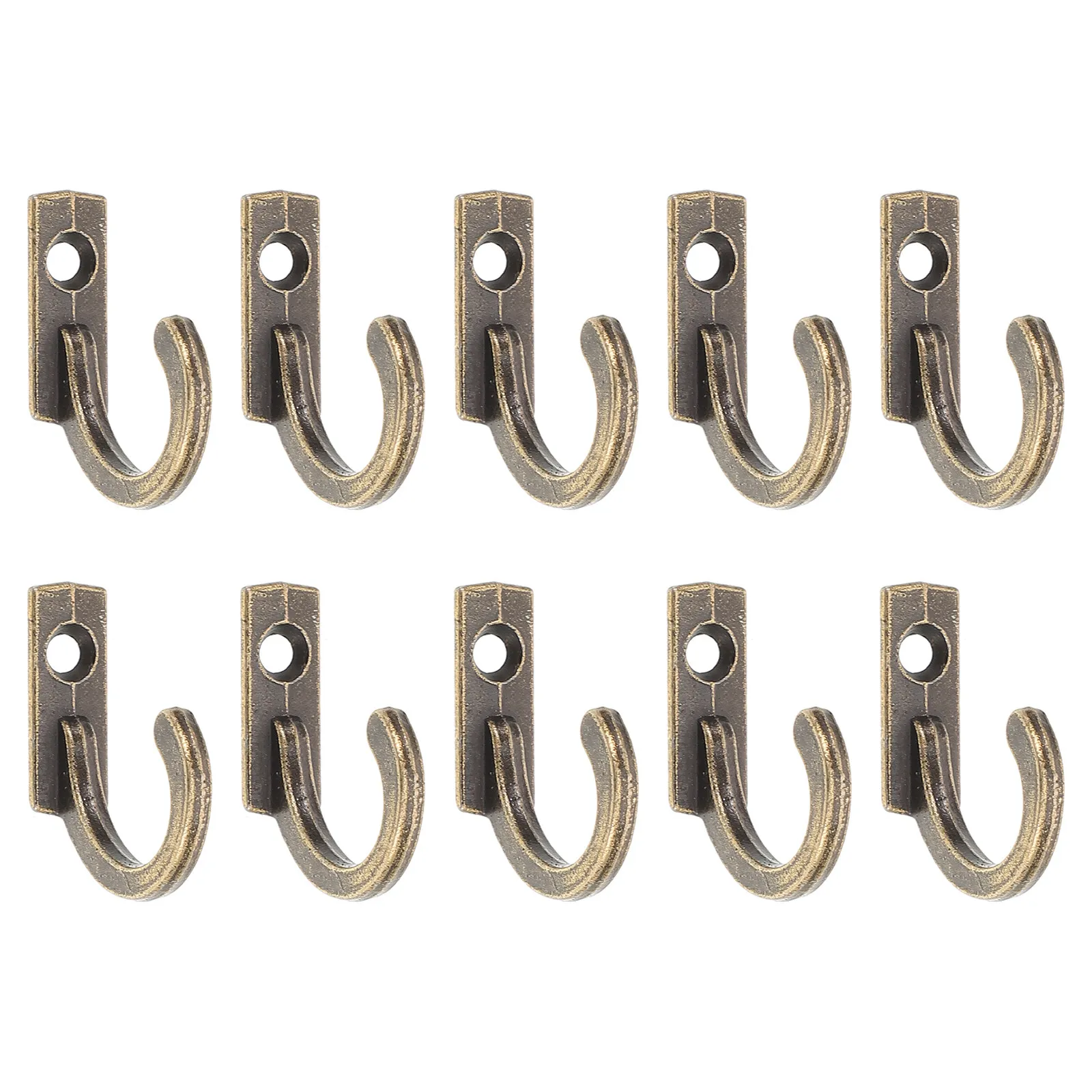 10Pcs Retro Wall Hook Single Prong Mountable Garment Hanger for Coats Robes Hats Towels Keys Safe High Placement Design Bronze
10Pcs Retro Wall Hook Single Prong Mountable Garment Hanger for Coats Robes Hats Towels Keys Safe High Placement Design Bronze