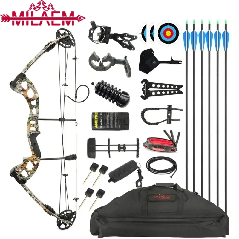 JUNXING 4 Colors Archery Compound Bow and Arrows Set 30-55 Lbs for Left/Right Hand Arrow and Bow Shooting Hunting Accessories
JUNXING 4 Colors Archery Compound Bow and Arrows Set 30-55 Lbs for Left/Right Hand Arrow and Bow Shooting Hunting Accessories