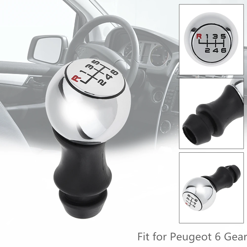 6 Speed ABS+ Metal Car Manual Gear Shift Handball Knob Car Accessories Fit for Peugeot 106
6 Speed ABS+ Metal Car Manual Gear Shift Handball Knob Car Accessories Fit for Peugeot 106