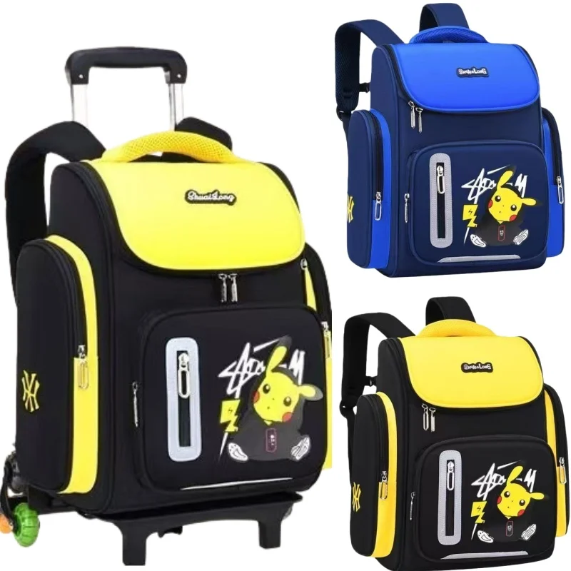 School Bag Large Capacity Trolley Bag School Stationery Pikachu Six-Wheel Climbable Trolley Case Detachable Children's Backpack
School Bag Large Capacity Trolley Bag School Stationery Pikachu Six-Wheel Climbable Trolley Case Detachable Children's Backpack