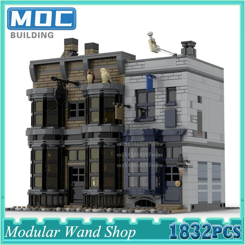 Movie Series Modular Ollivandered Wand Shop MOC Harris Magic Modle Bricks Set Building Blocks Set Toys Collections Display Gifts
Movie Series Modular Ollivandered Wand Shop MOC Harris Magic Modle Bricks Set Building Blocks Set Toys Collections Display Gifts