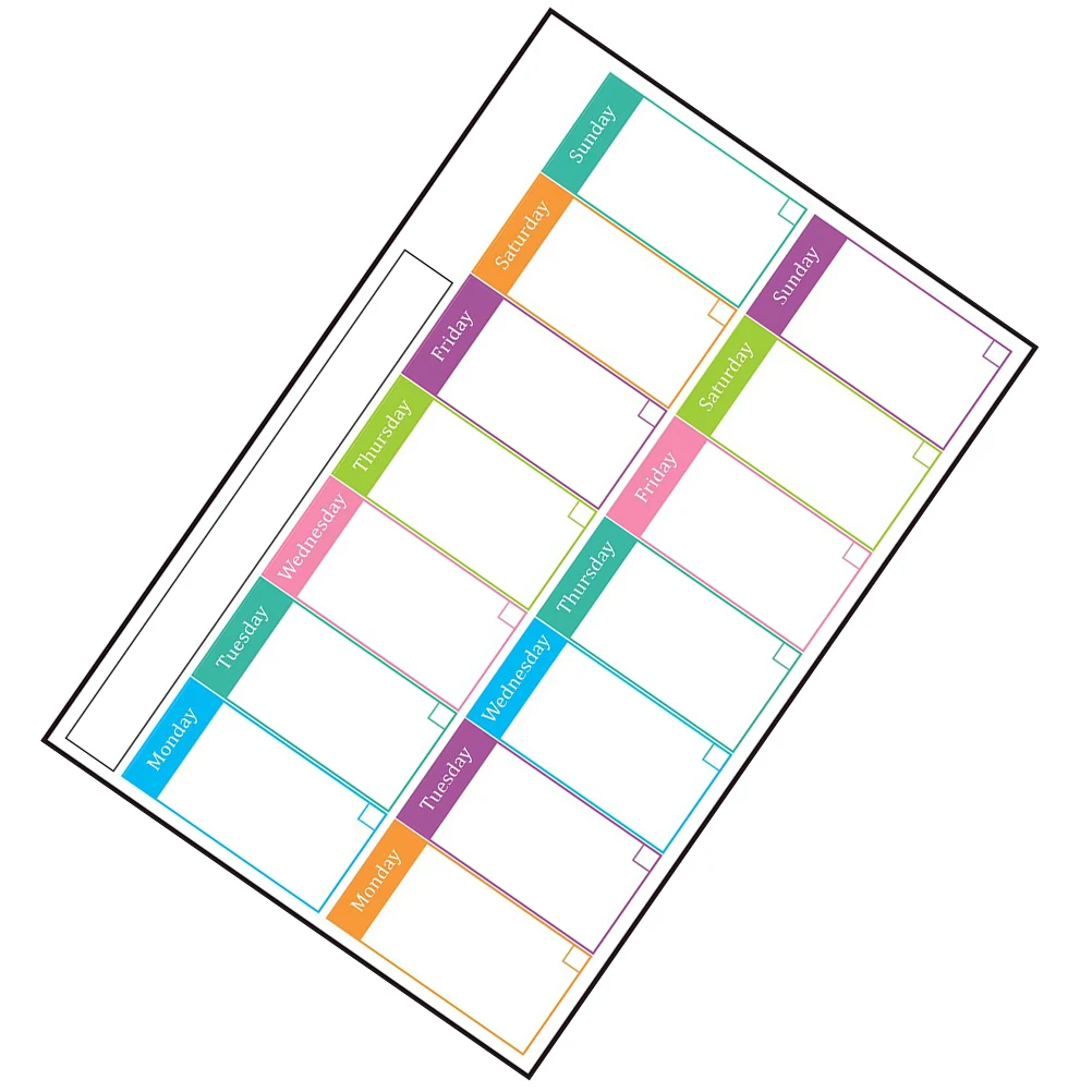 Dry Erase Weekly Calendar Stickers 30x45cm Adhesive Whiteboard Wall Planner Erasable Home Office Decor BBT6004 ZY
Dry Erase Weekly Calendar Stickers 30x45cm Adhesive Whiteboard Wall Planner Erasable Home Office Decor BBT6004 ZY