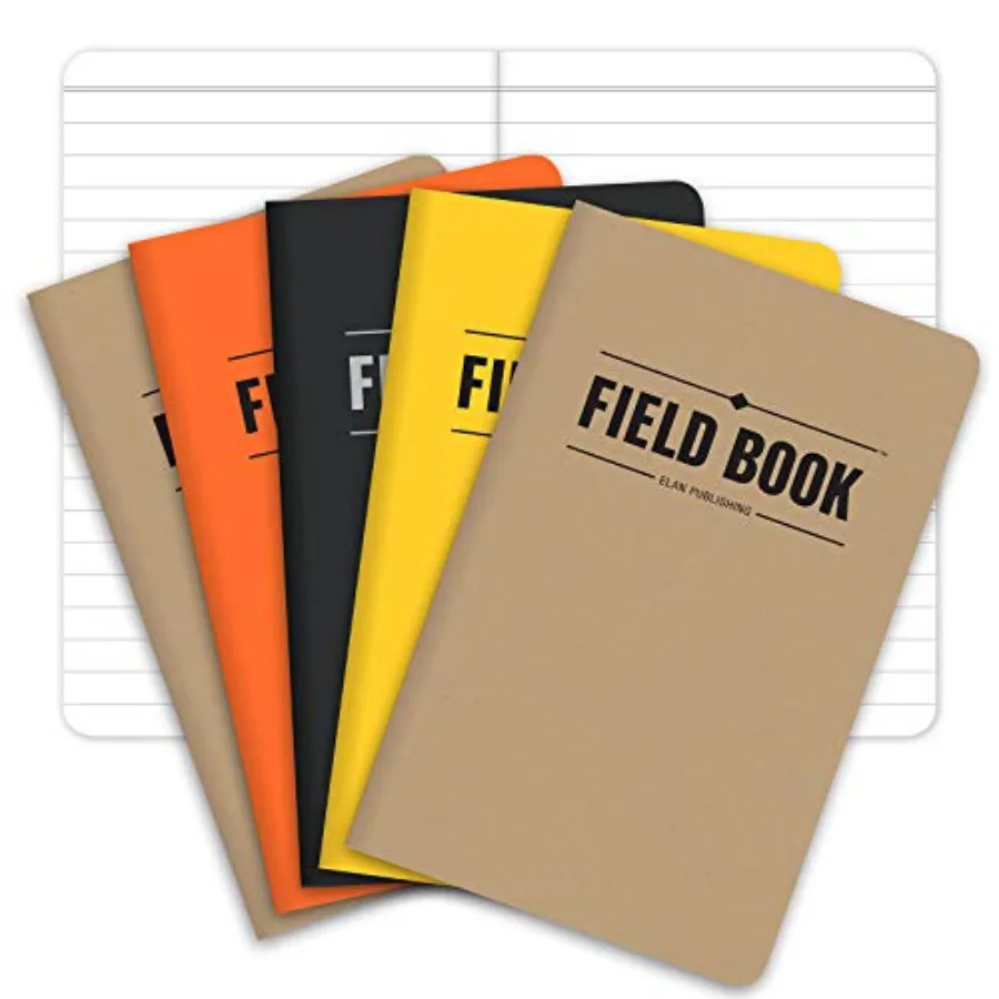 Elan Publishing Company, Field Notebook/Pocket Journal - 3.5"x5.5" - Combination of Kraft, Black, Orange, Yellow - Lined Memo B
Elan Publishing Company, Field Notebook/Pocket Journal - 3.5"x5.5" - Combination of Kraft, Black, Orange, Yellow - Lined Memo B