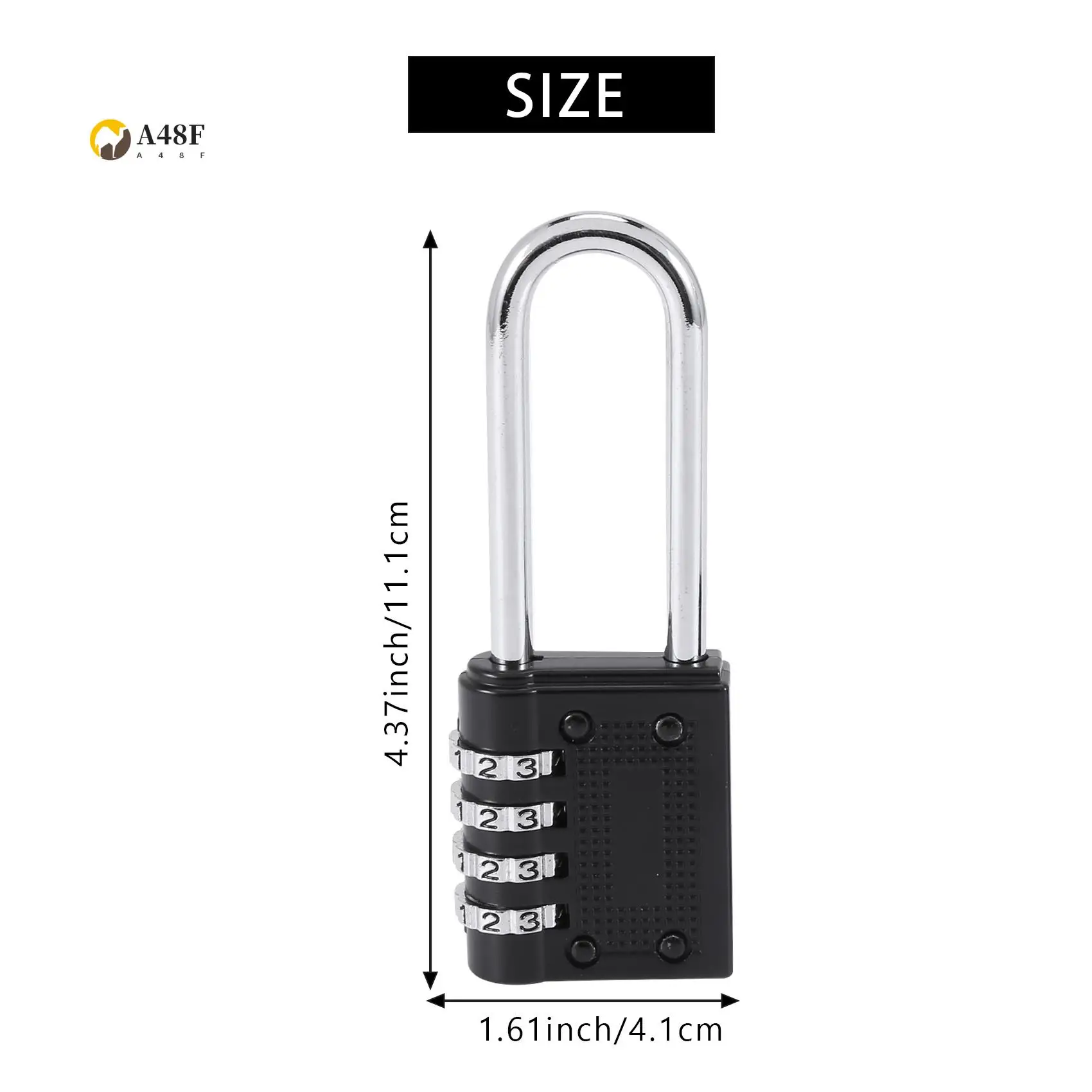 A48F-2 Pack Outdoor Combination Padlock Long Shackle Lock 6.5Cm Shackle Waterproof 4 Digit Resettable Combination Lock
A48F-2 Pack Outdoor Combination Padlock Long Shackle Lock 6.5Cm Shackle Waterproof 4 Digit Resettable Combination Lock