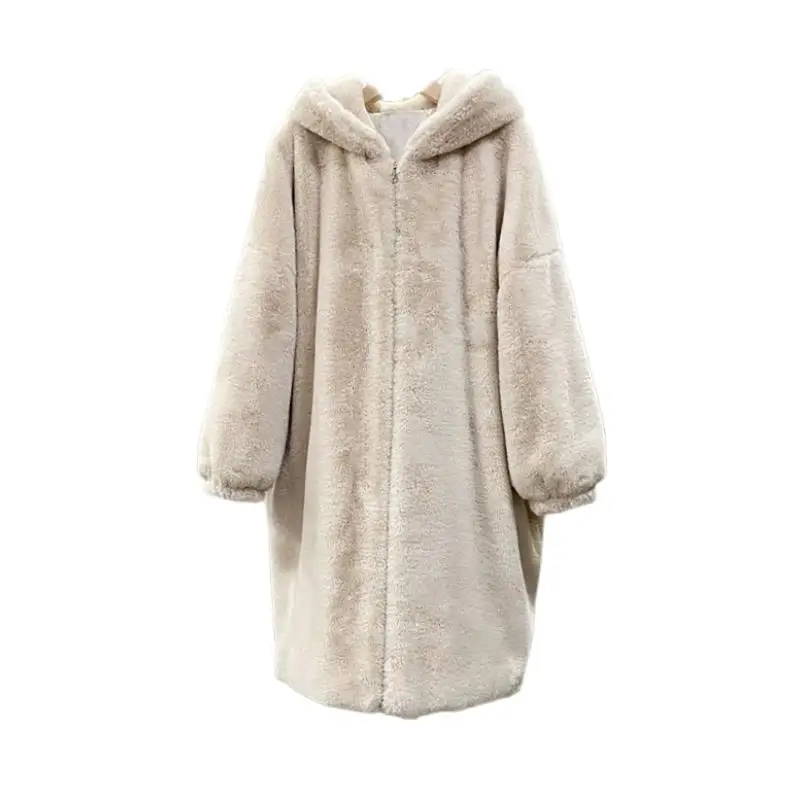 Women's Clothing Mid-Length Hooded Zipper Faux Rabbit Fur Coat Winter New No.2
Women's Clothing Mid-Length Hooded Zipper Faux Rabbit Fur Coat Winter New No.2