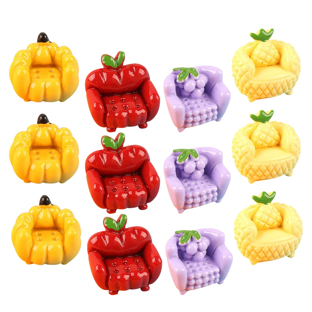 12 Pcs Fruit Sofa Diy Craft Decoration Small Charm Miniature Resin Fruits Strawberry Cute Charms
12 Pcs Fruit Sofa Diy Craft Decoration Small Charm Miniature Resin Fruits Strawberry Cute Charms