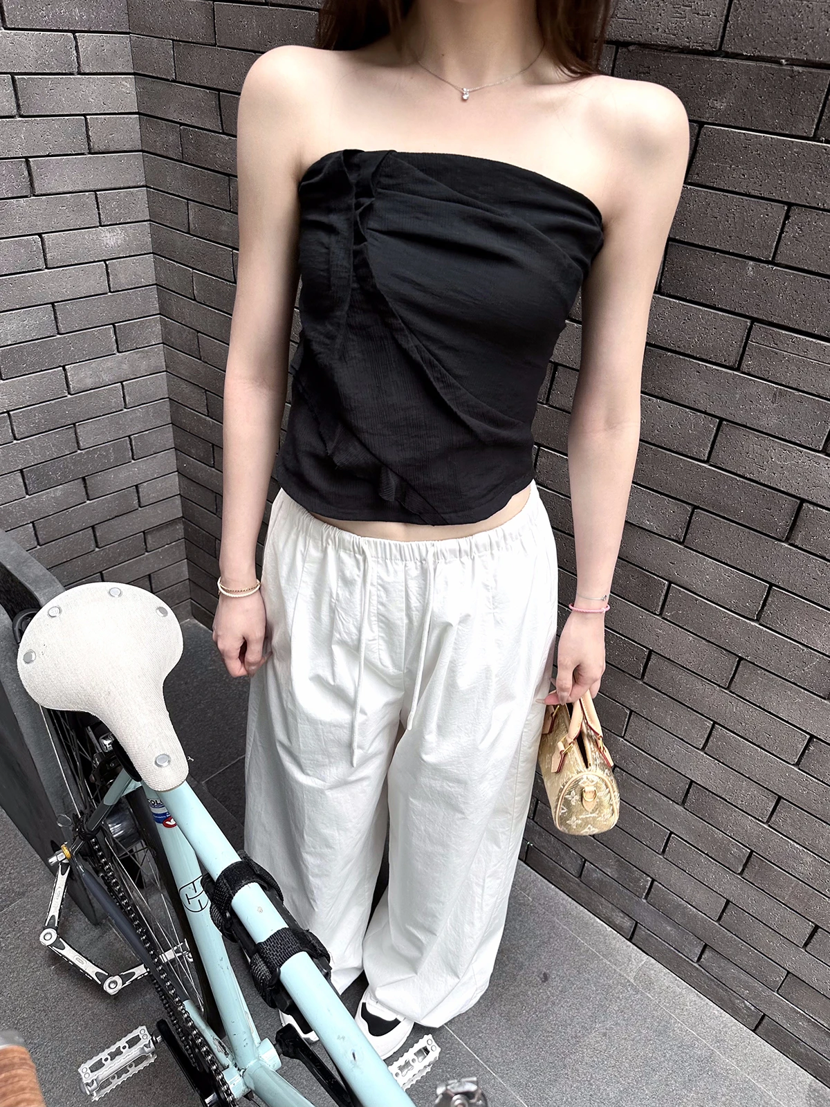 Baby Hip Two-Tone Bouffant Strapl Women's Summer Slimming Versatile Design Top ort Length Color Commute
Baby Hip Two-Tone Bouffant Strapl Women's Summer Slimming Versatile Design Top ort Length Color Commute