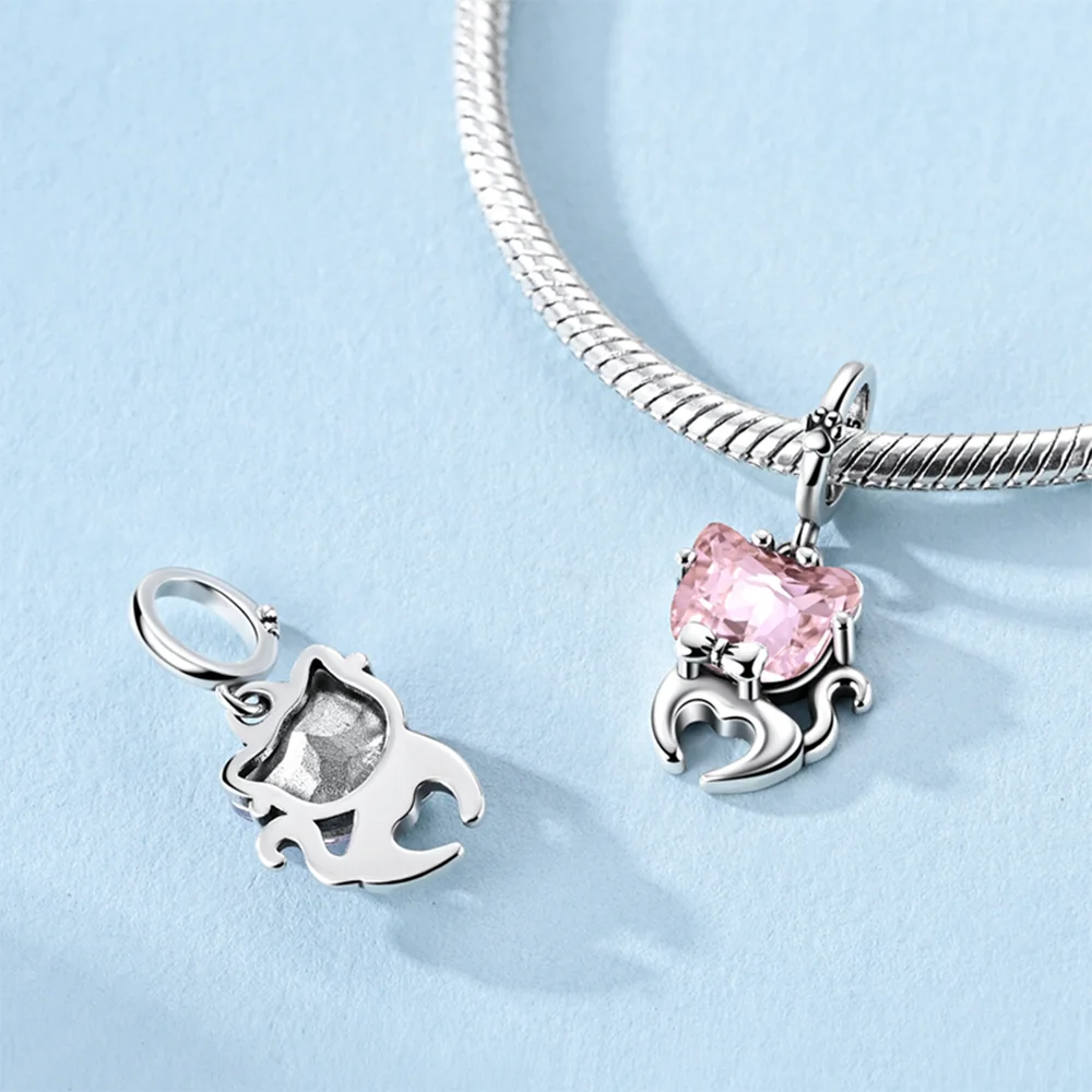 Charms 925 Silver Pink Zircon Beaded Cat Love Puppy Butterfly Beads Pendant Fit Diy Original Bracelet Women Girl Jewelry Gifts
Charms 925 Silver Pink Zircon Beaded Cat Love Puppy Butterfly Beads Pendant Fit Diy Original Bracelet Women Girl Jewelry Gifts