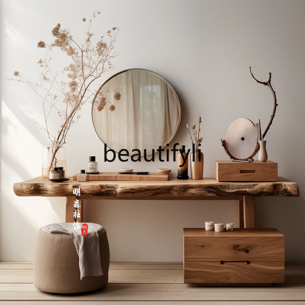 Log dresser solid wood makeup table natural shaped wood Chinese style bedroom furniture
Log dresser solid wood makeup table natural shaped wood Chinese style bedroom furniture