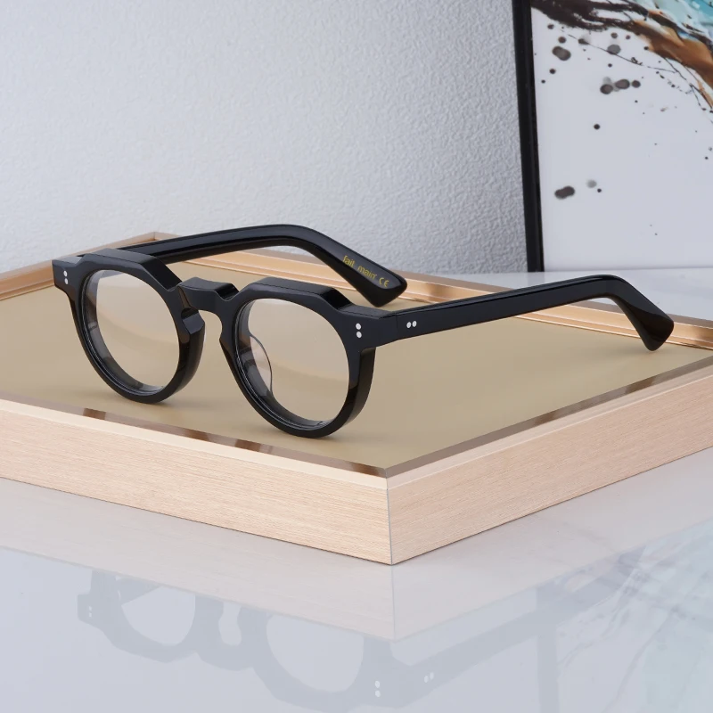 High Quality Vintage Thick Acetate Round Glasses Japanese Handmade Frame For Men Women Designer Brand Retro Fashion Eyeglasses
High Quality Vintage Thick Acetate Round Glasses Japanese Handmade Frame For Men Women Designer Brand Retro Fashion Eyeglasses