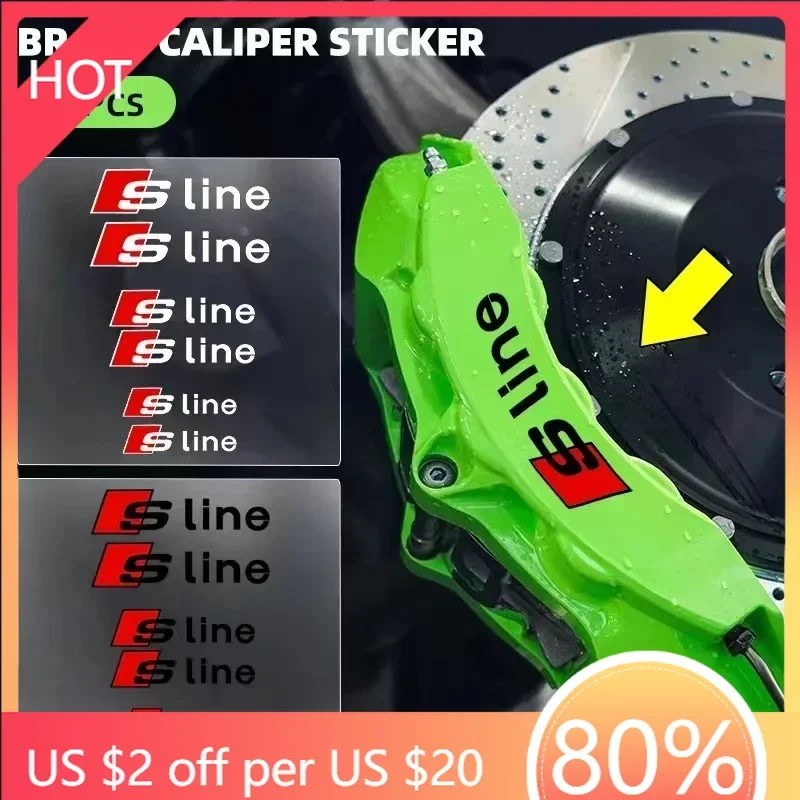 2025 Hot Car Brake Caliper Sticker Heat Resistant Decals Auto Accessories For Audi sline A4 B7 B8 B9 A3 8P 8V 8L A5 A6 C6 C5 C7
2025 Hot Car Brake Caliper Sticker Heat Resistant Decals Auto Accessories For Audi sline A4 B7 B8 B9 A3 8P 8V 8L A5 A6 C6 C5 C7