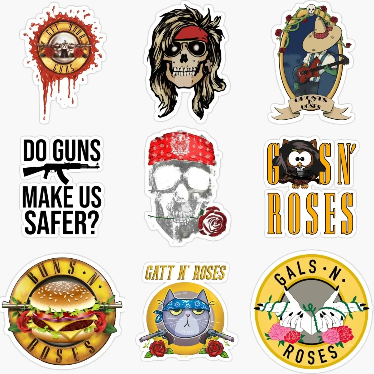Guns N Roses Emblem Skull Creative Stickers for Decorate Car Motorcycle Laptop Van Truck Off-road Table Wall Decal Accessories
Guns N Roses Emblem Skull Creative Stickers for Decorate Car Motorcycle Laptop Van Truck Off-road Table Wall Decal Accessories