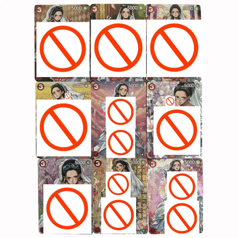 9pcs/set One Piece Wedding Robbins Nico Robin OPCG DIY self-made Rough Flash Card Anime Game Collection Card Gift Toy 63*88mm
9pcs/set One Piece Wedding Robbins Nico Robin OPCG DIY self-made Rough Flash Card Anime Game Collection Card Gift Toy 63*88mm