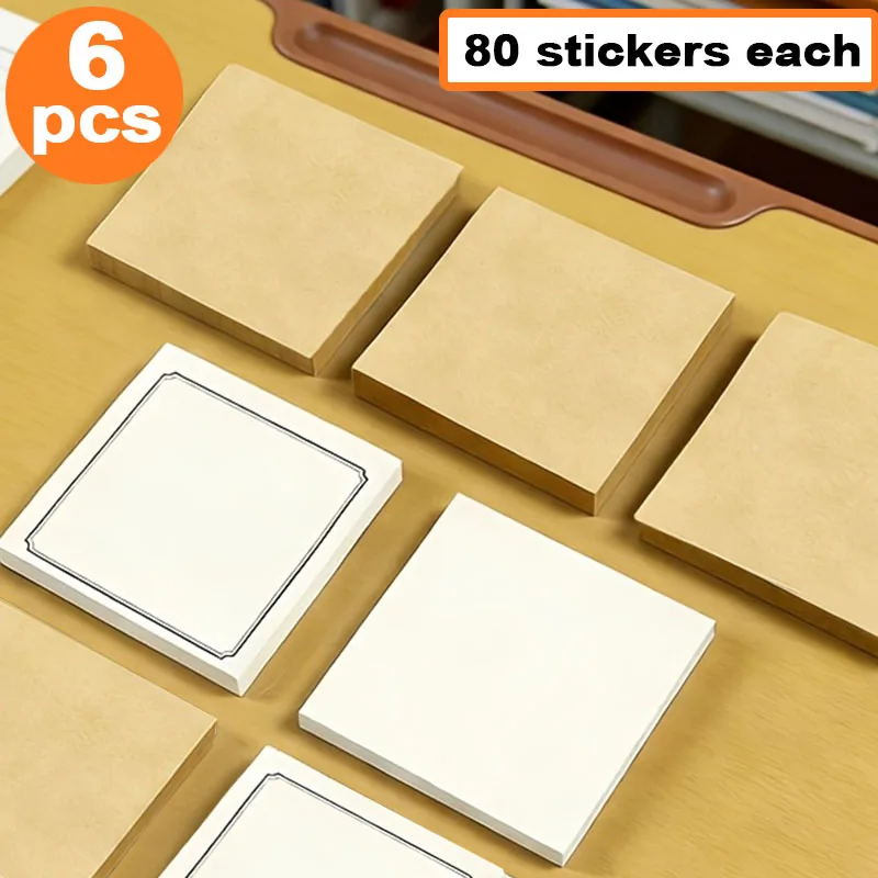 6 White Blank Sticky Note Pads, Each with 80 Sticky Notes, Reusable Sticky Note Pads, Thick Paper, Compact and Portable, Suitable for Student Exams, Office, Home, and Note-Taking Stationery
6 White Blank Sticky Note Pads, Each with 80 Sticky Notes, Reusable Sticky Note Pads, Thick Paper, Compact and Portable, Suitable for Student Exams, Office, Home, and Note-Taking Stationery