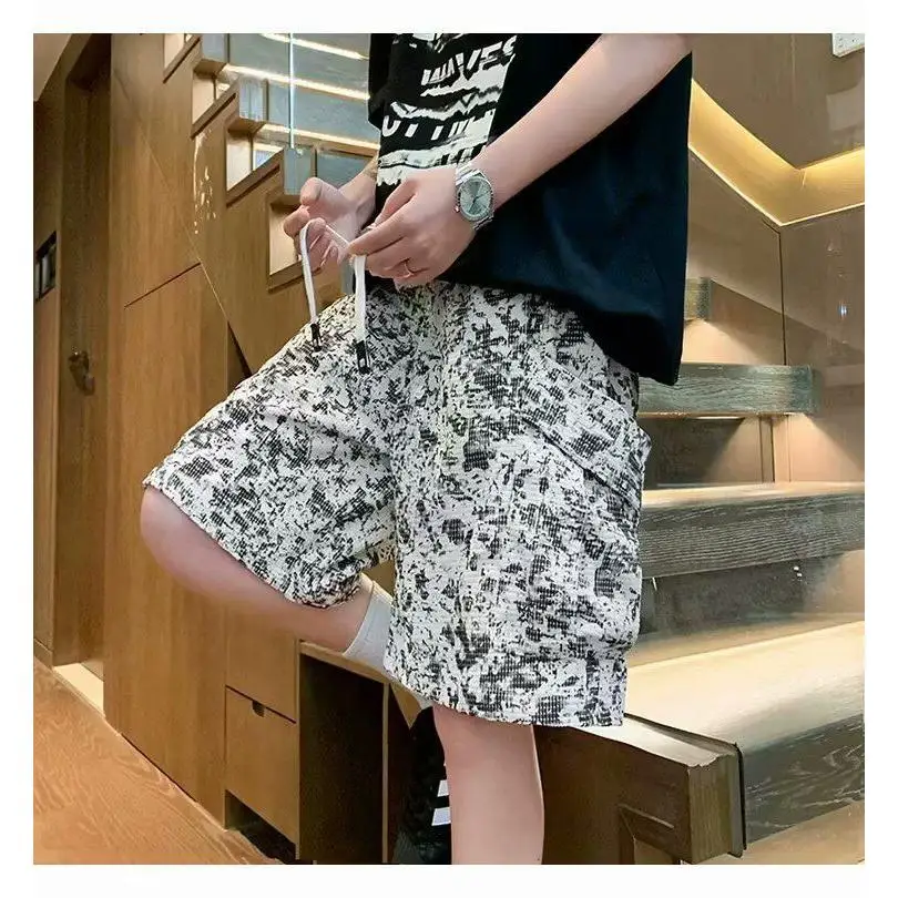 Summer Casual Men's Loose Dyed orts Trendy Streetwear Five-Quarter Length Straight Leg Elastic Waist Breathable Polyester
Summer Casual Men's Loose Dyed orts Trendy Streetwear Five-Quarter Length Straight Leg Elastic Waist Breathable Polyester