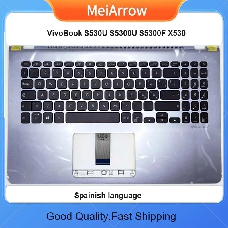 Новинка/орг для Asus VivoBook S15-S5300U/F S530 S530U S5300U S5300F Y5100U X530 Подставка для рук испанская клавиатура верхняя крышка, Золотая
Новинка/орг для Asus VivoBook S15-S5300U/F S530 S530U S5300U S5300F Y5100U X530 Подставка для рук испанская клавиатура верхняя крышка, Золотая